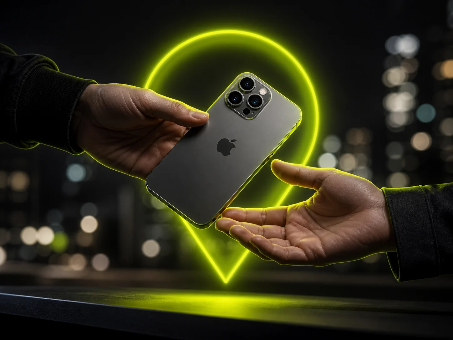 Безопасная передача iPhone при встрече